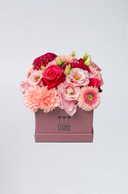 Boîte à Fleurs Rose