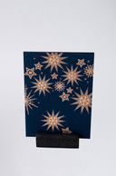Hieronymus Greeting Card Christmas Star Blue